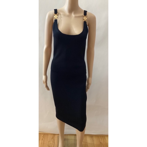 VERSACE RIBBED STRETCH KNIT DRESS - Picture 2 of 5